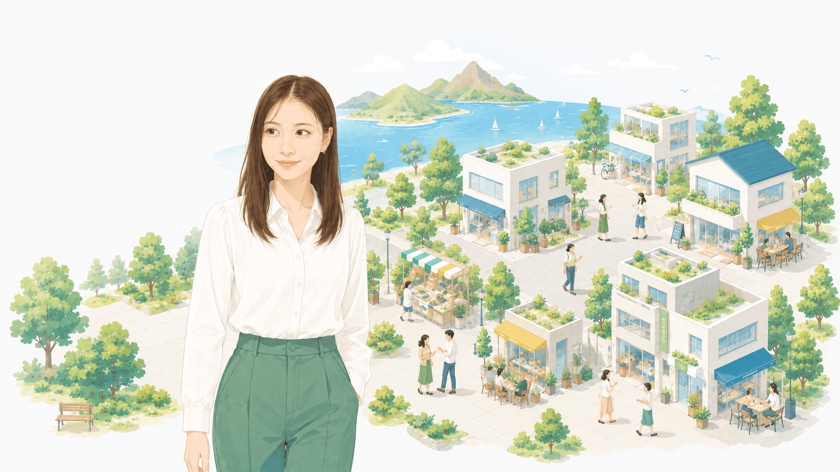 代表メッセージのイラスト